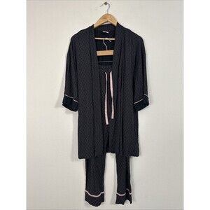 Soma  2 Piece Matching set Pants & Kimono Pajama Sleep Set Size M